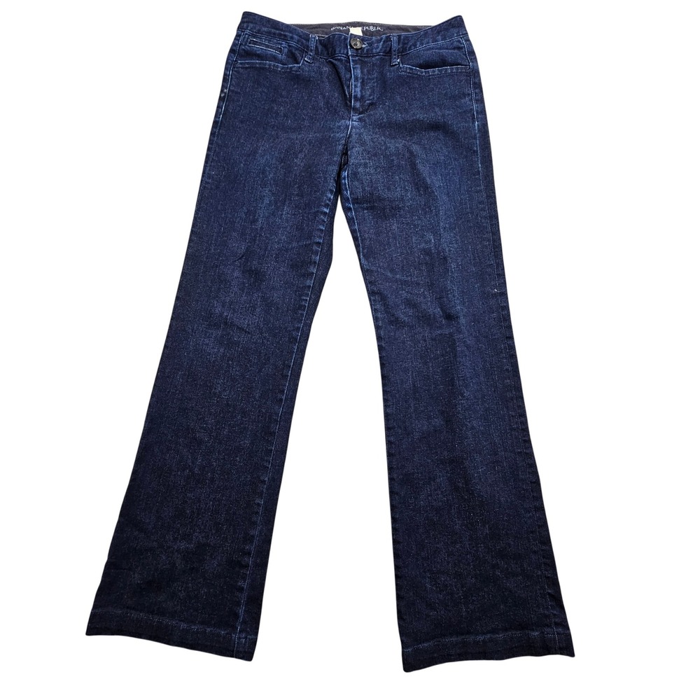 Banana Republic Trouser Jeans Womens 27 Indigo Dark Wash Wide Leg 407393-00